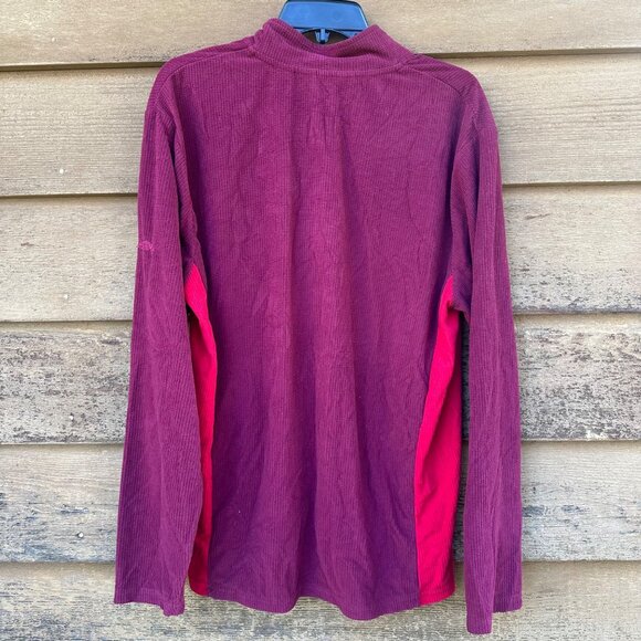 Vintage Pacific Trail Maroon Red Pull Over Long Sleeve Mens Shirt Size L - Picture 4 of 10